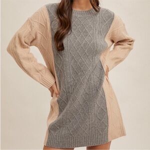 NWT Boutique Hem and Thread Sweater Dress